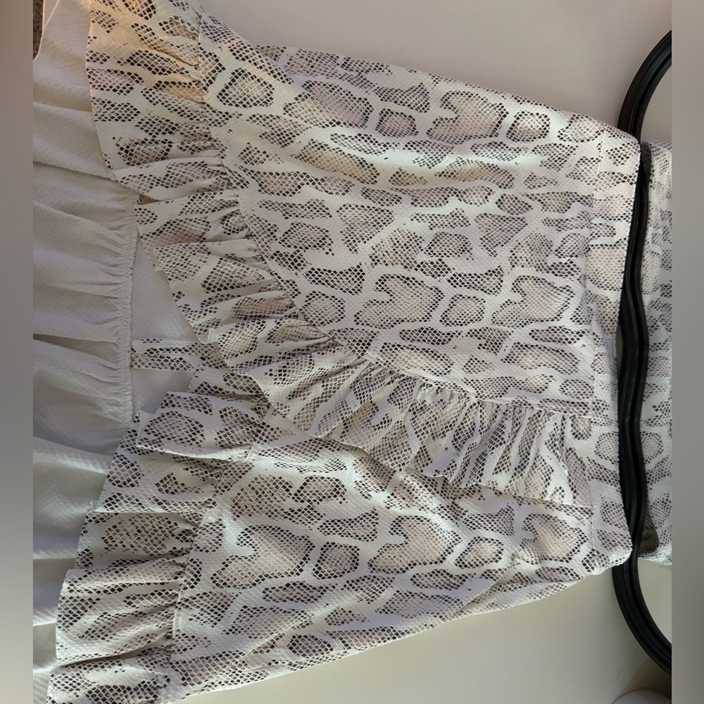Storia Snakeskin skirt